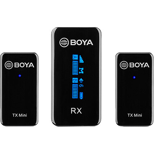 BOYA BY XM6 S2 Mini Ultracompact 2 Person Wireless Microphone System for Cameras and Smartphones (2.4 GHz) BOYA BY XM6 S2 Mini Ultracompact 2 Person Wireless Microphone System for Cameras and Smartphones (2.4 GHz)